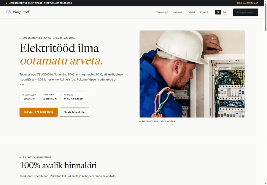 CRAFT kontseptsiooni avaleht